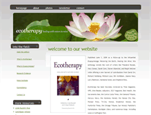 Tablet Screenshot of ecotherapyheals.com
